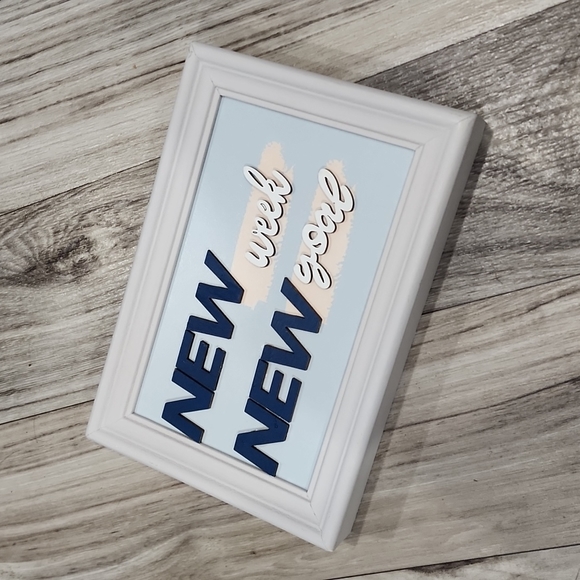 New Week * New Goal tabletop Decor - Picture 1 of 6